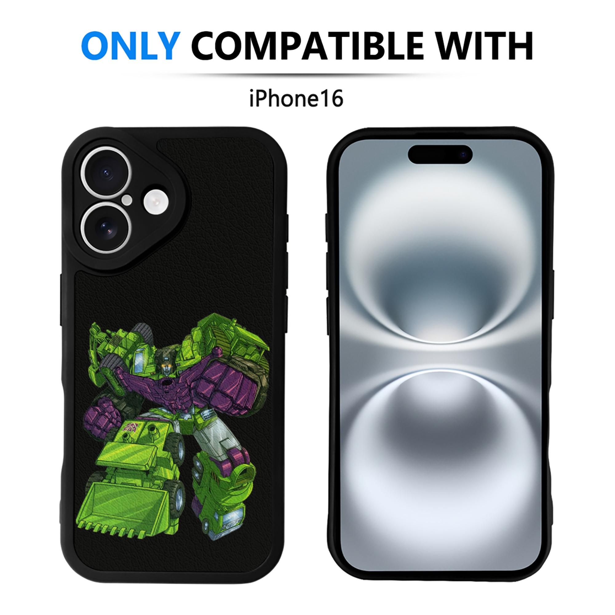 （画像用）  【iPhone 16シリーズ対応】シリコンスマホケース（レザー調） 材質：シリコン
